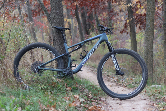 specialized epic 8 pro bike in the forest