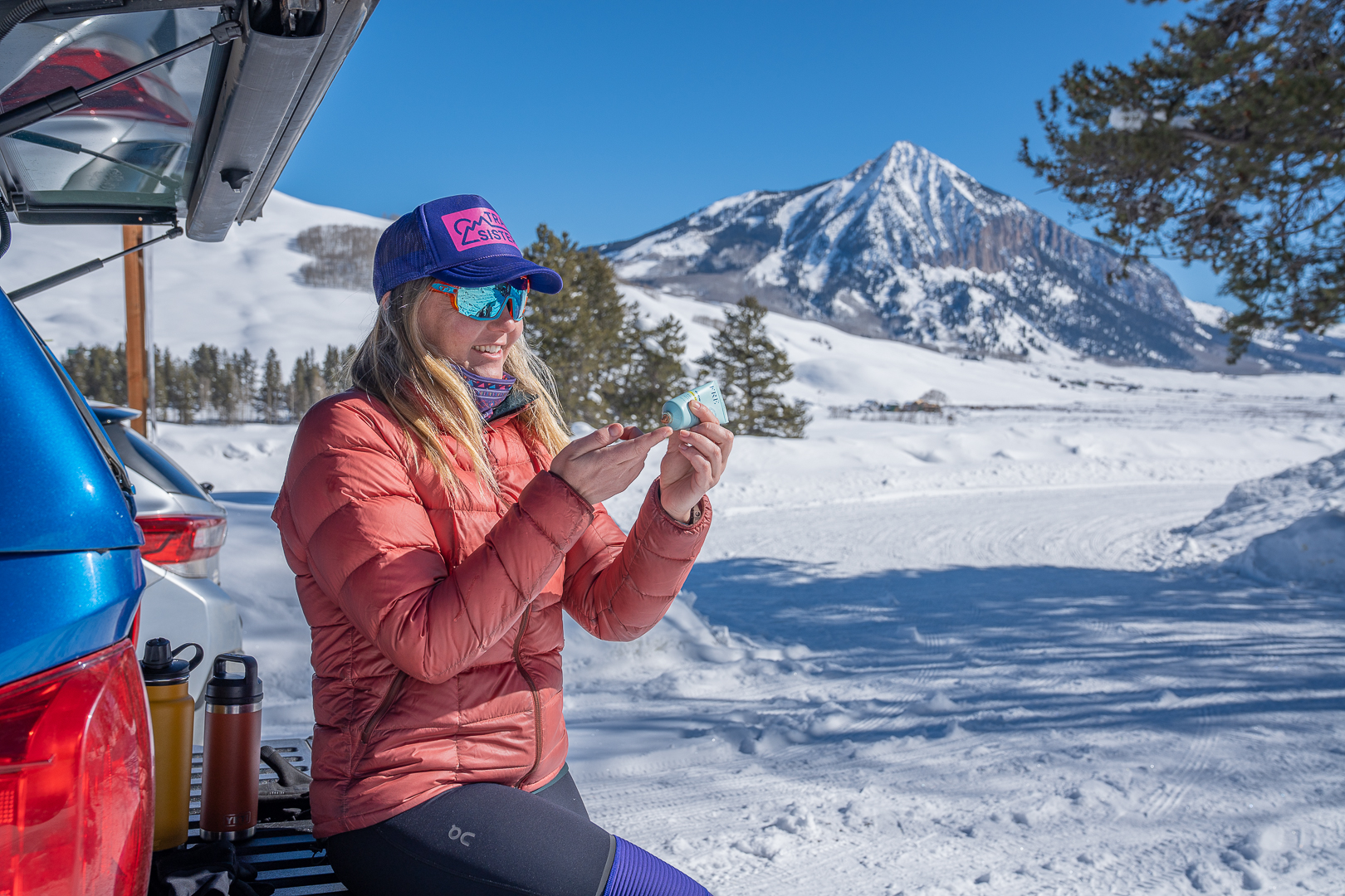 women's winter running tights; Eric Phillips photo