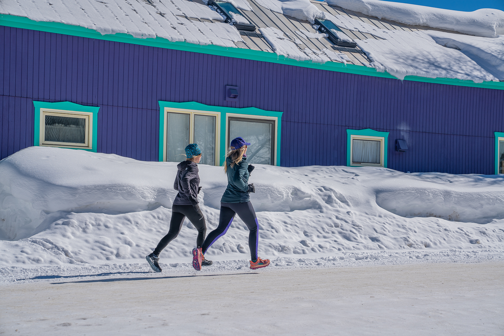 women's winter running tights; Eric Phillips photo
