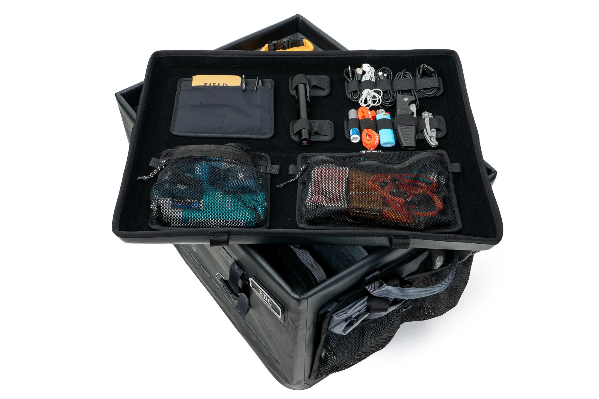 Kitworks 75L Gear Box Lid organization