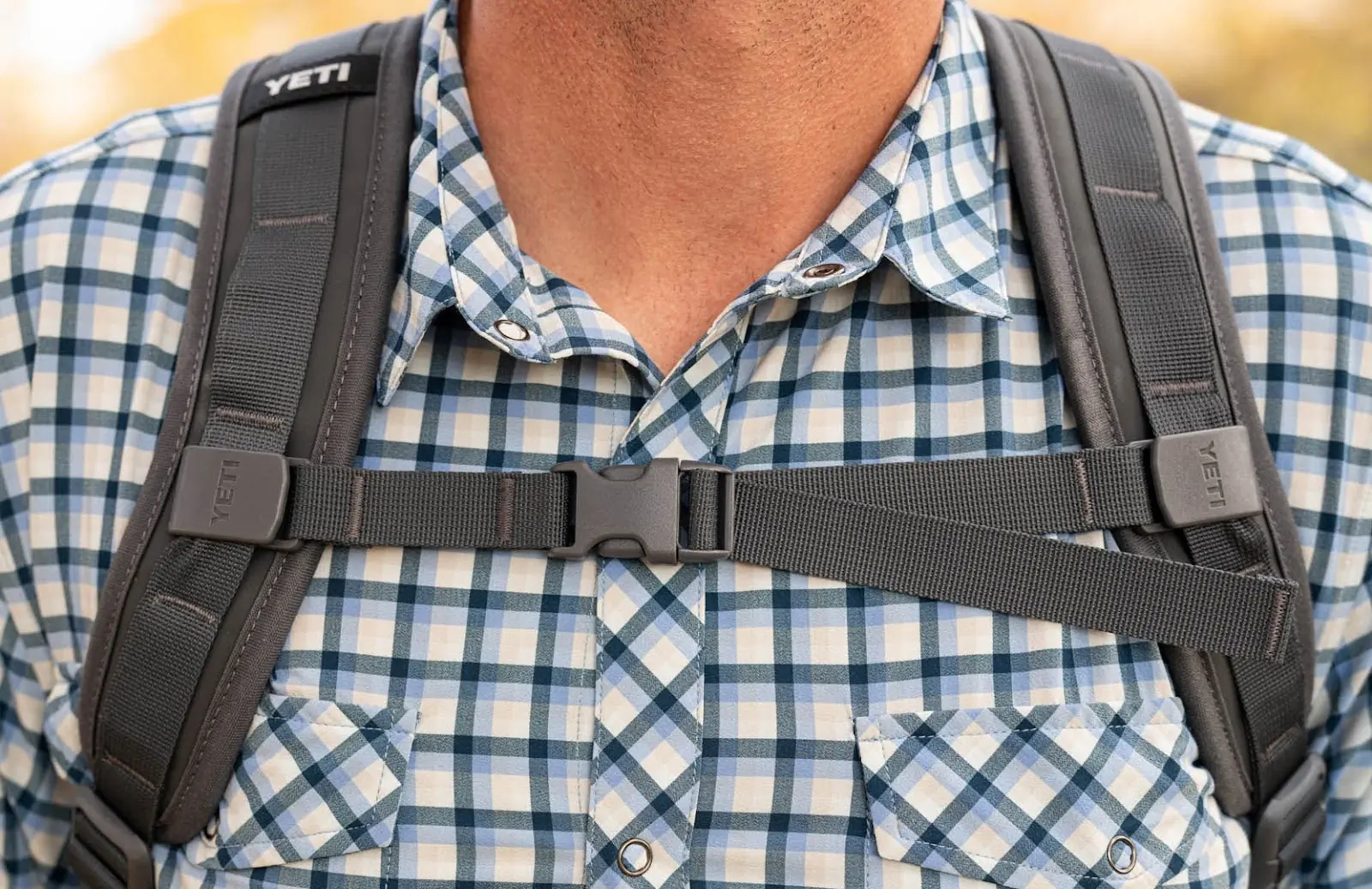 Shoulder Straps on Yeti Hopper M12 Soft Backpack Cooler close up