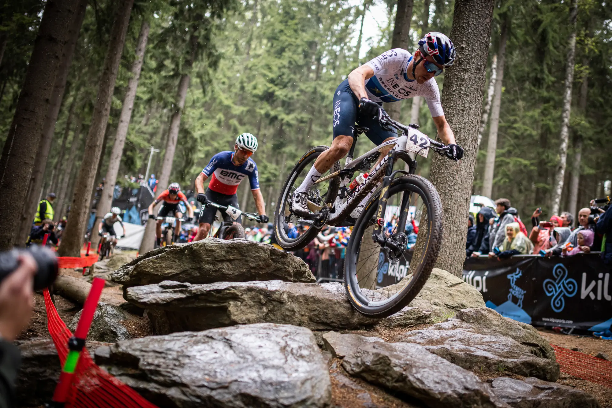 The Pinarello Dogma XC in a World Cup MTB race