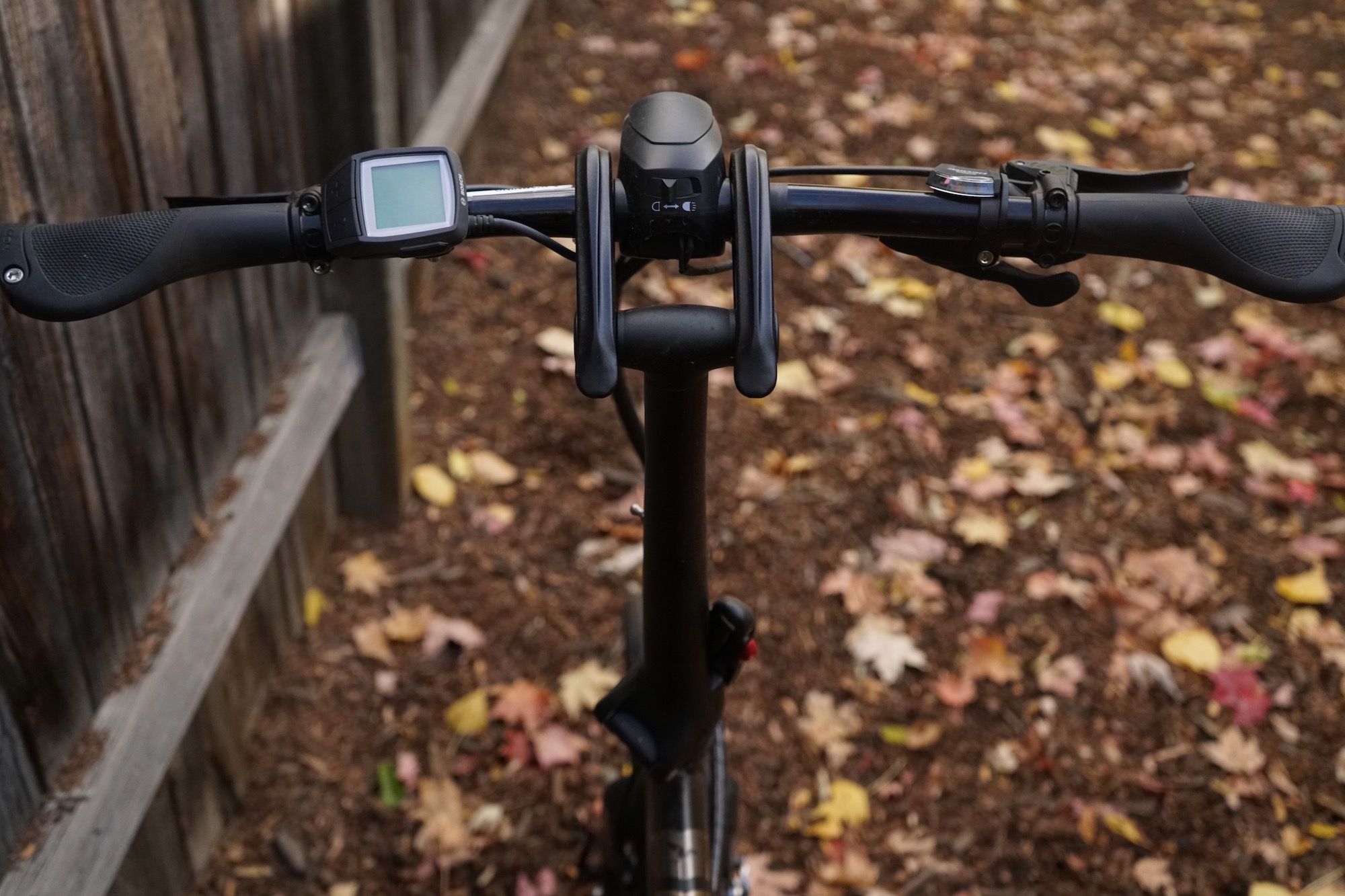 Looking at the controls and display on the Rad Power RadExpand 5 plus folding electric bike