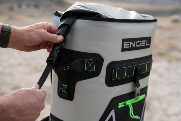 the engel roll top high performance backpack cooler
