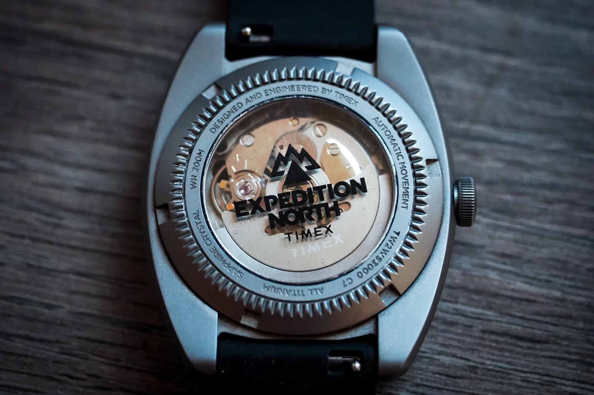 timex expedition north GMT caseback