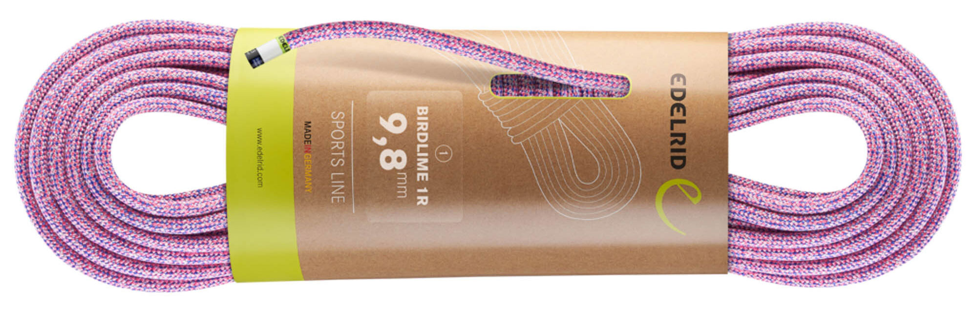 Edelrid Birdlime 1R 9.8 climbing rope studio image