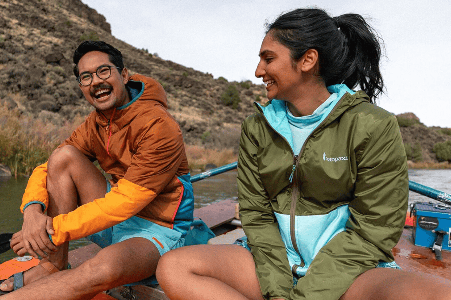 Outdoor adventures wearing the Cotopaxi Teca Hooded Jacket