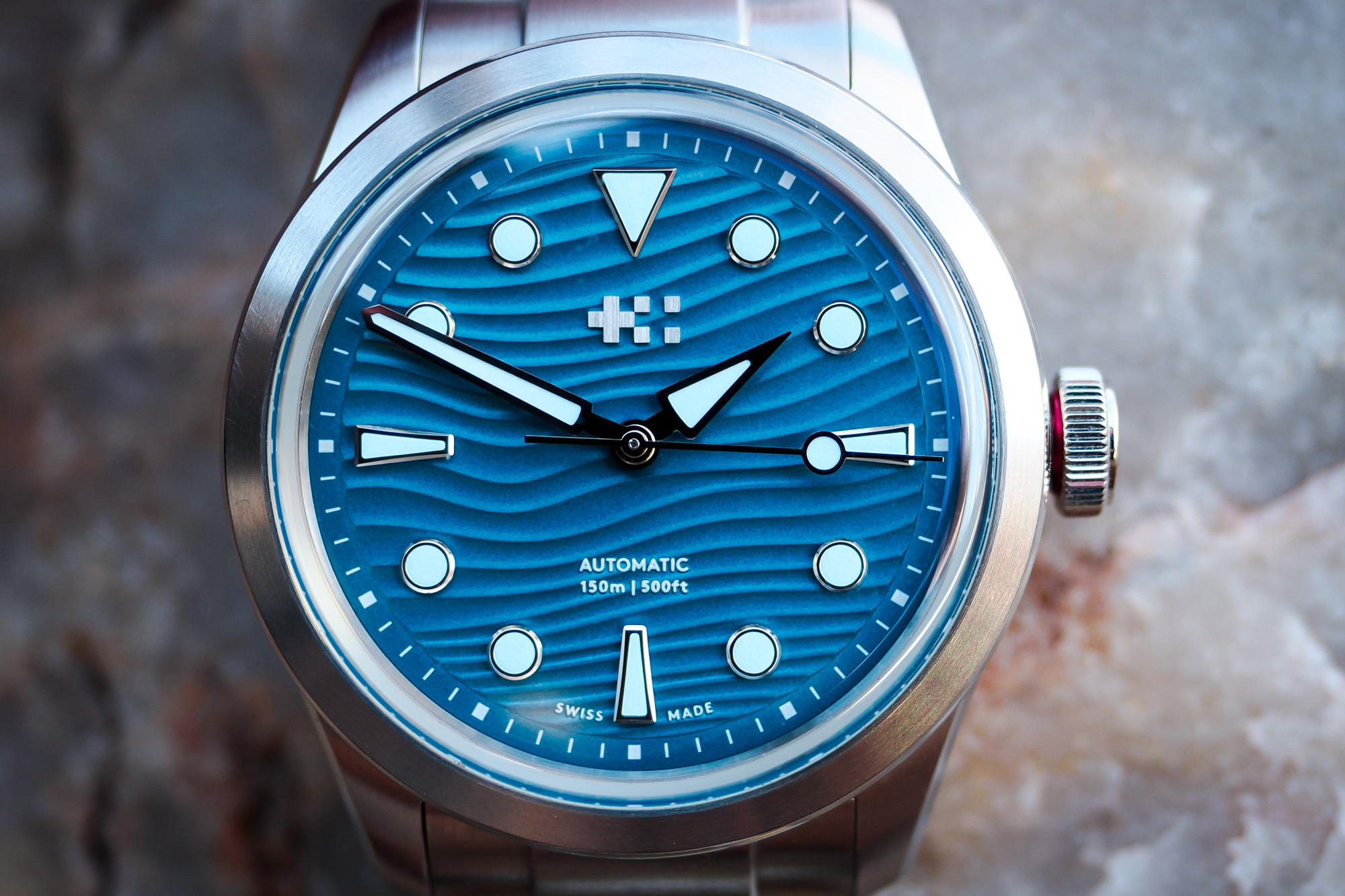 Christopher Ward C65 Dune Aeolian face