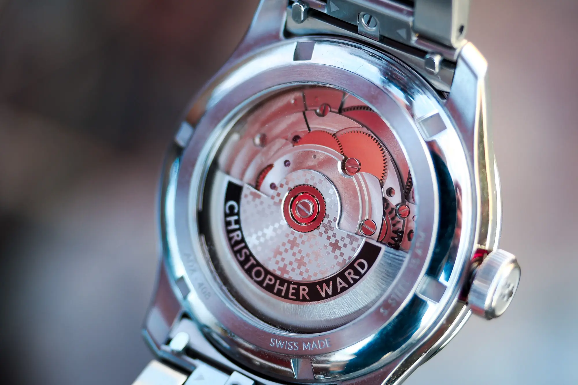 Christopher Ward C65 Dune Aeolian caseback