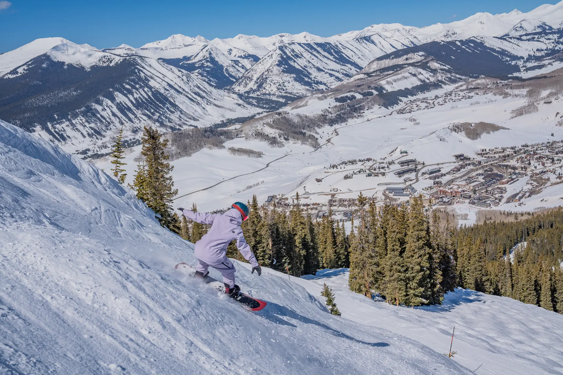 The unisex L1 Premium Goods Axial Jacket at Crested Butte Mountain Resort; (photo/Eric Phillips)