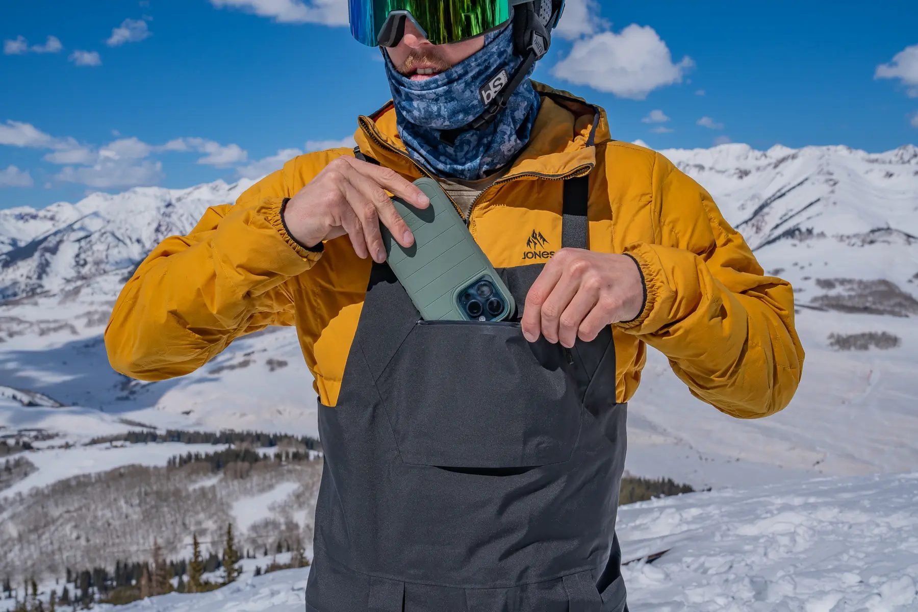 Testing the Arc’teryx Sabre Bib Pant; (photo/Eric Phillips)