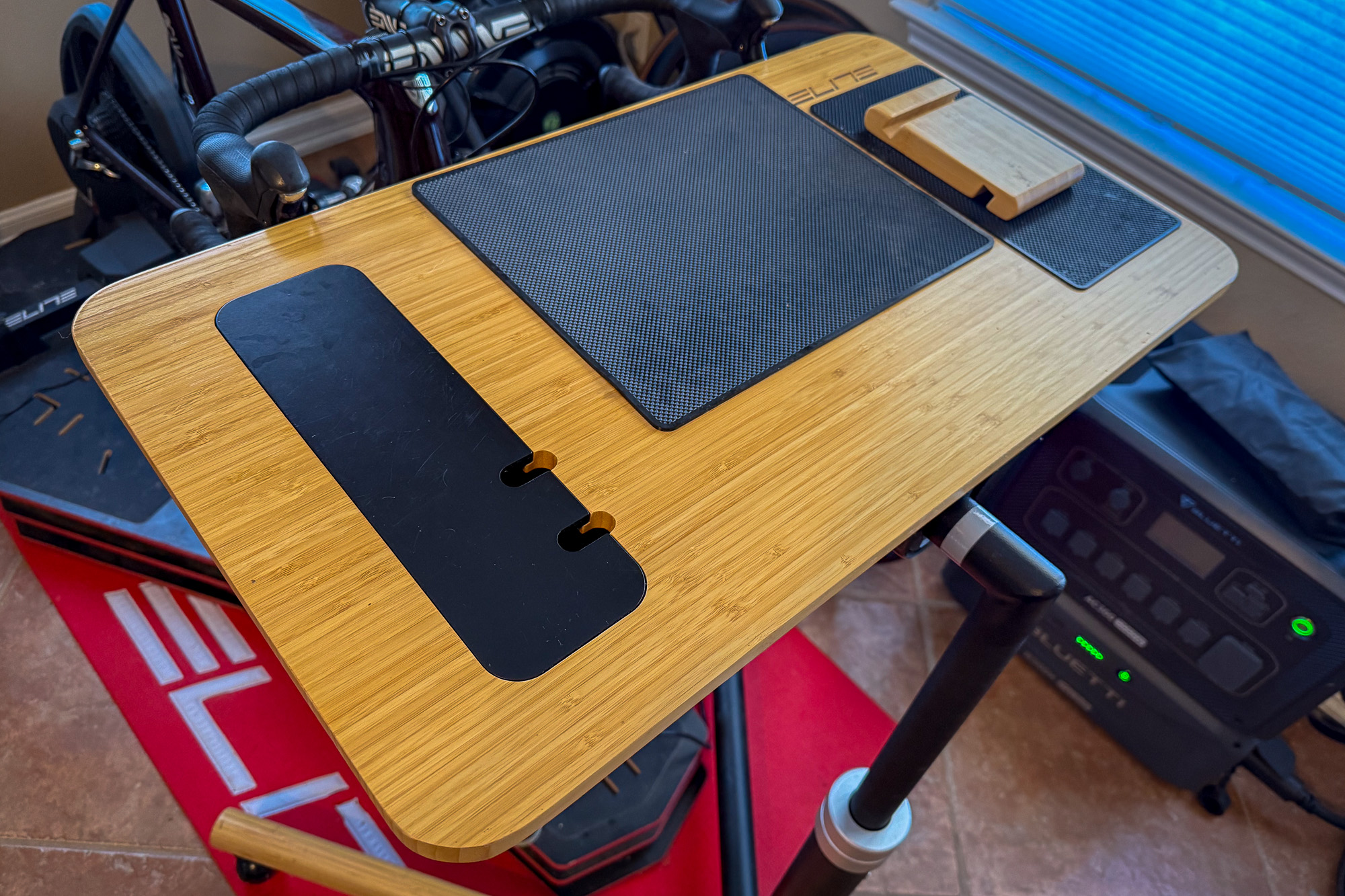 Elite Trainer Desk for indoor bike training