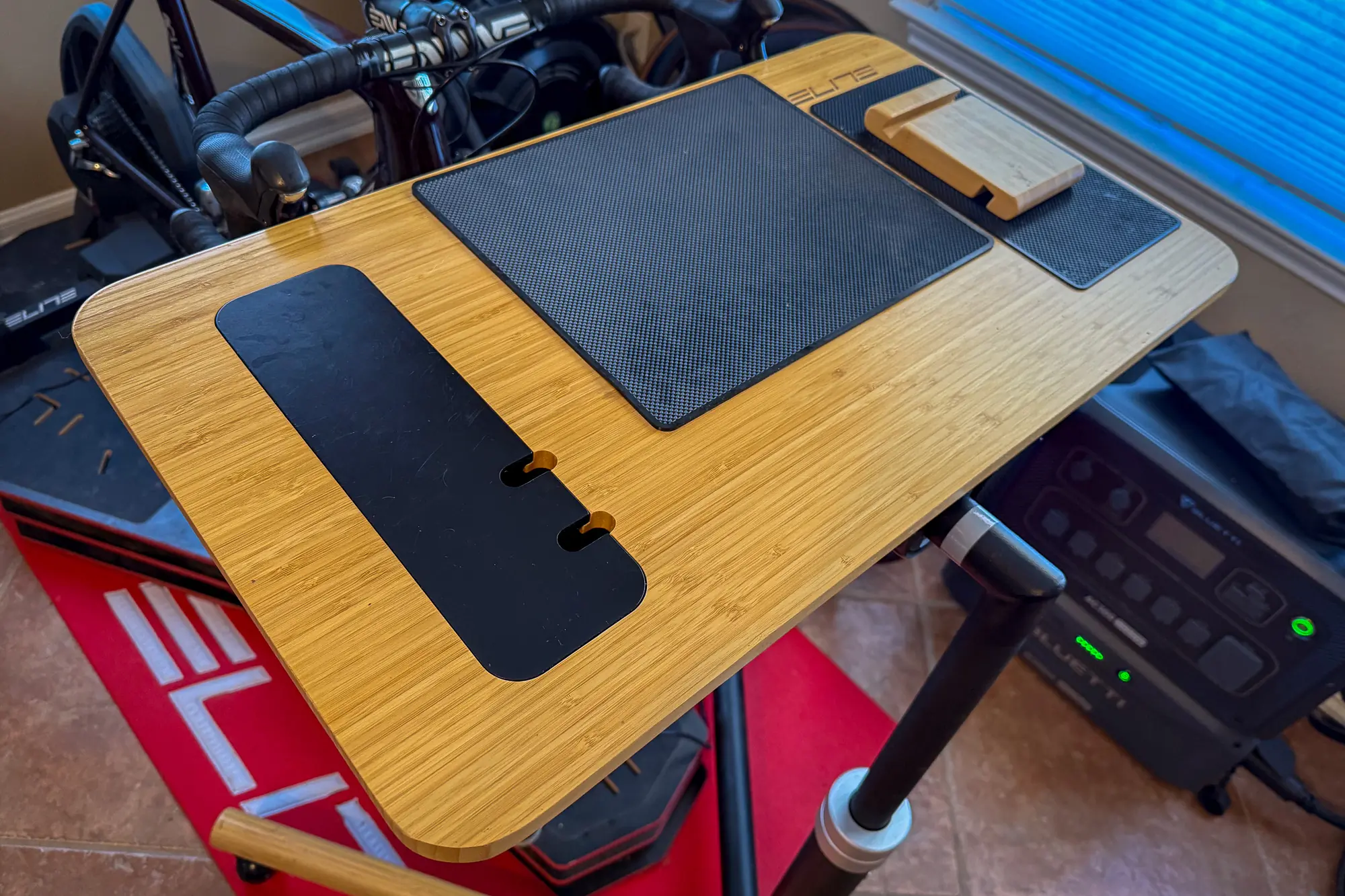 Elite Trainer Desk for indoor bike training