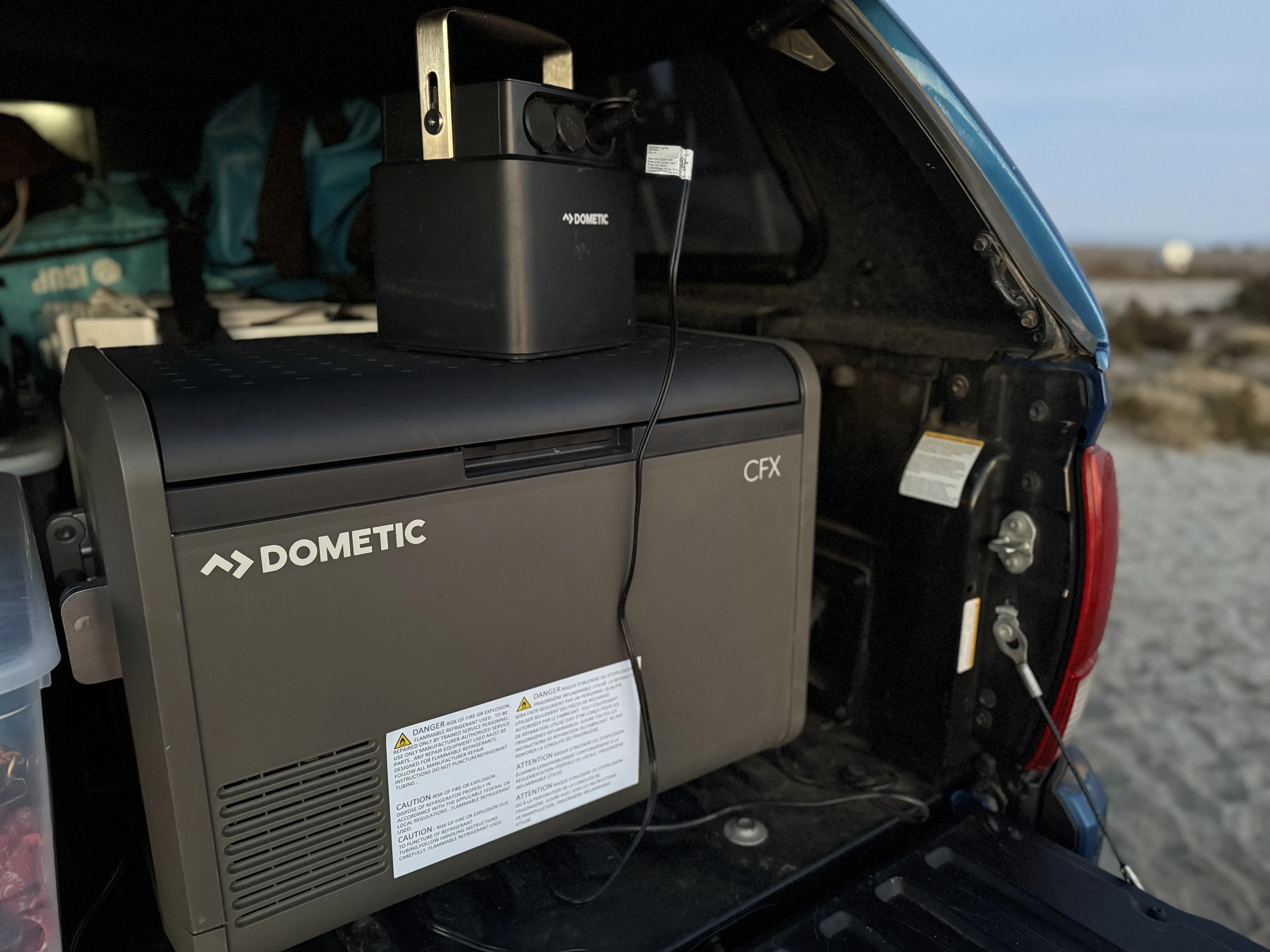 Testing the Dometic CFX 55IM Electric Cooler while road tripping in Baja California, Mexico; (photo/Morgan Tilton)