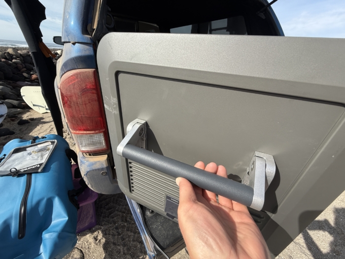 handle on the CFX 55IM Electric Cooler 