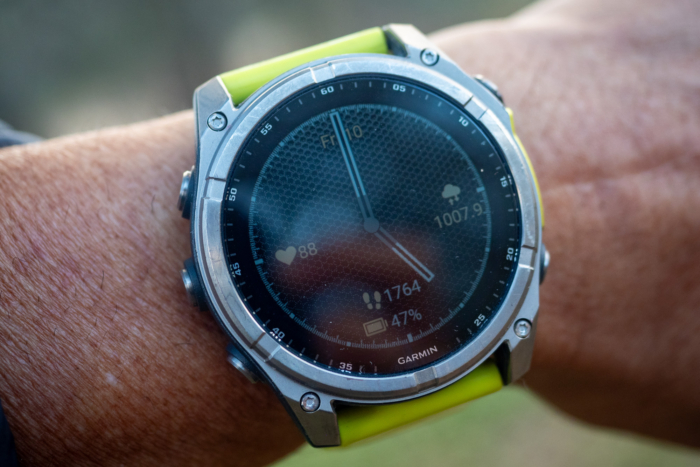 Garmin fenix 8 Solar front view on wrist