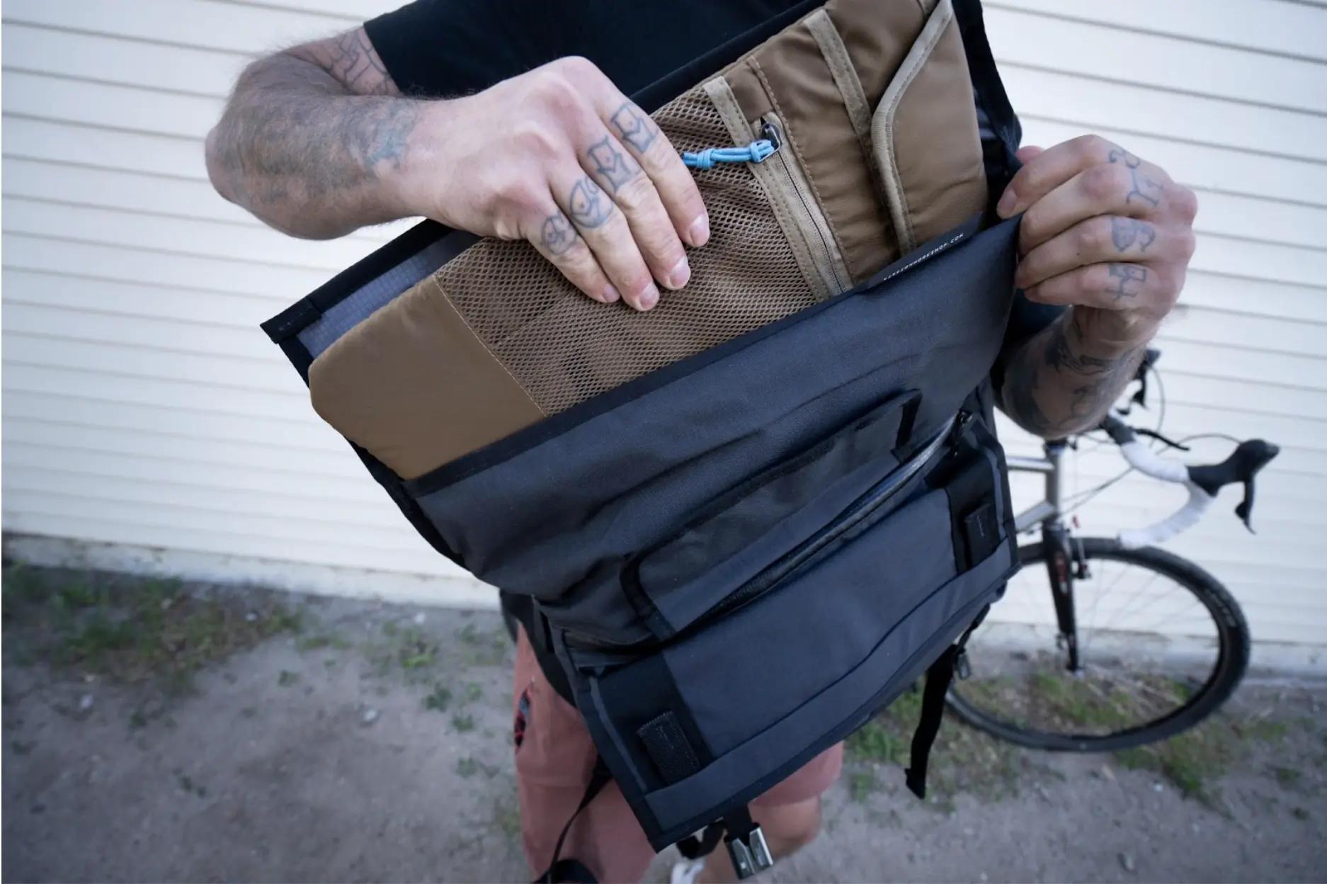 sliding a padded laptop sleeve into the monty adds protection to your mobile workstation