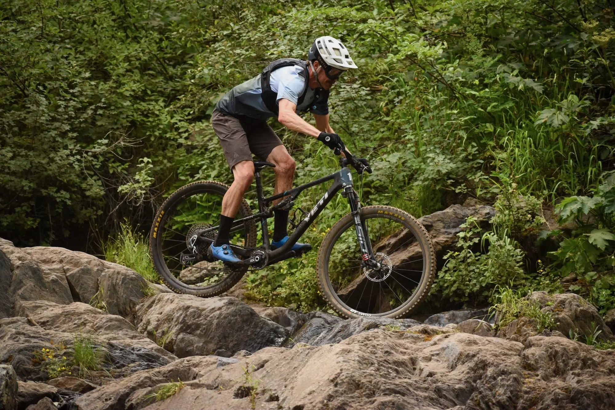 Racing the Yeti ASR on the DH day of the Downieville Classic All-Mountain race