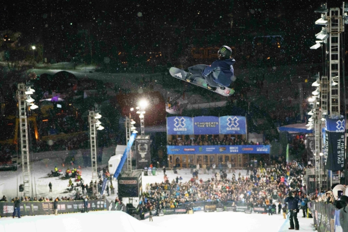 Ayumu Hirano during Men's Snowboard SuperPipe Final at 2024 X Games Aspen in Aspen, Colo.