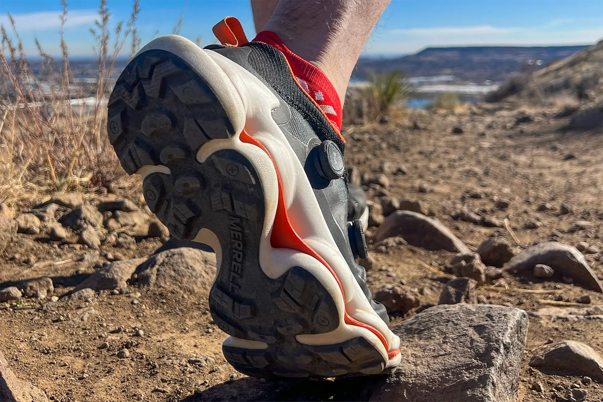 merrell speedarc surge boa sole on trail