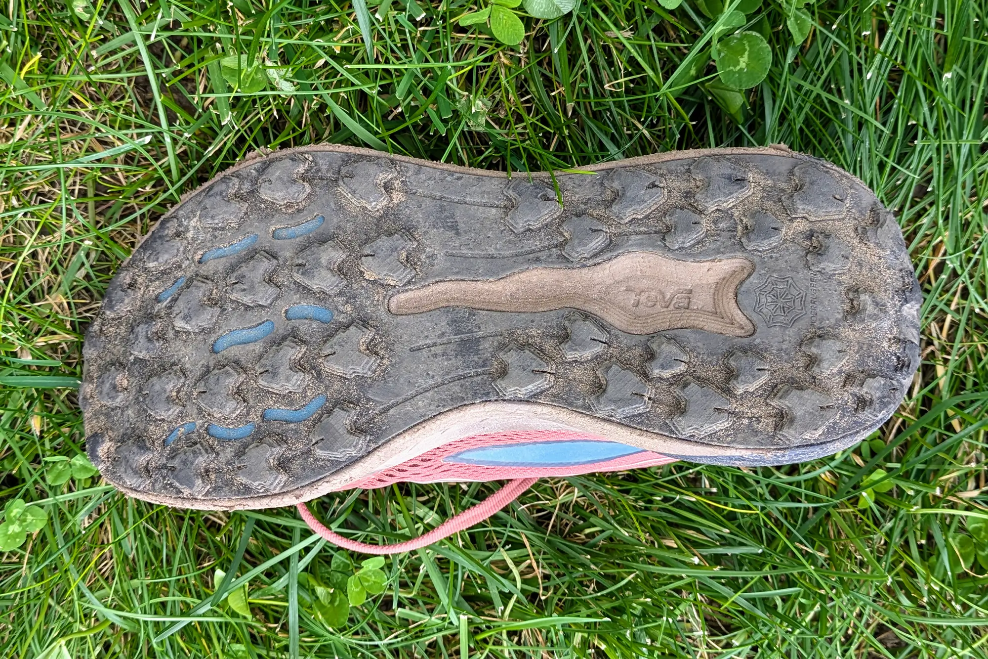 Outsole of the Teva Trailwinder Low Hiking Shoe with rugged lugs
