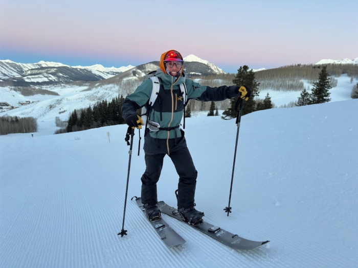 Testing the Arc’teryx Sabre Bib Pant; (photo/Eric Phillips)