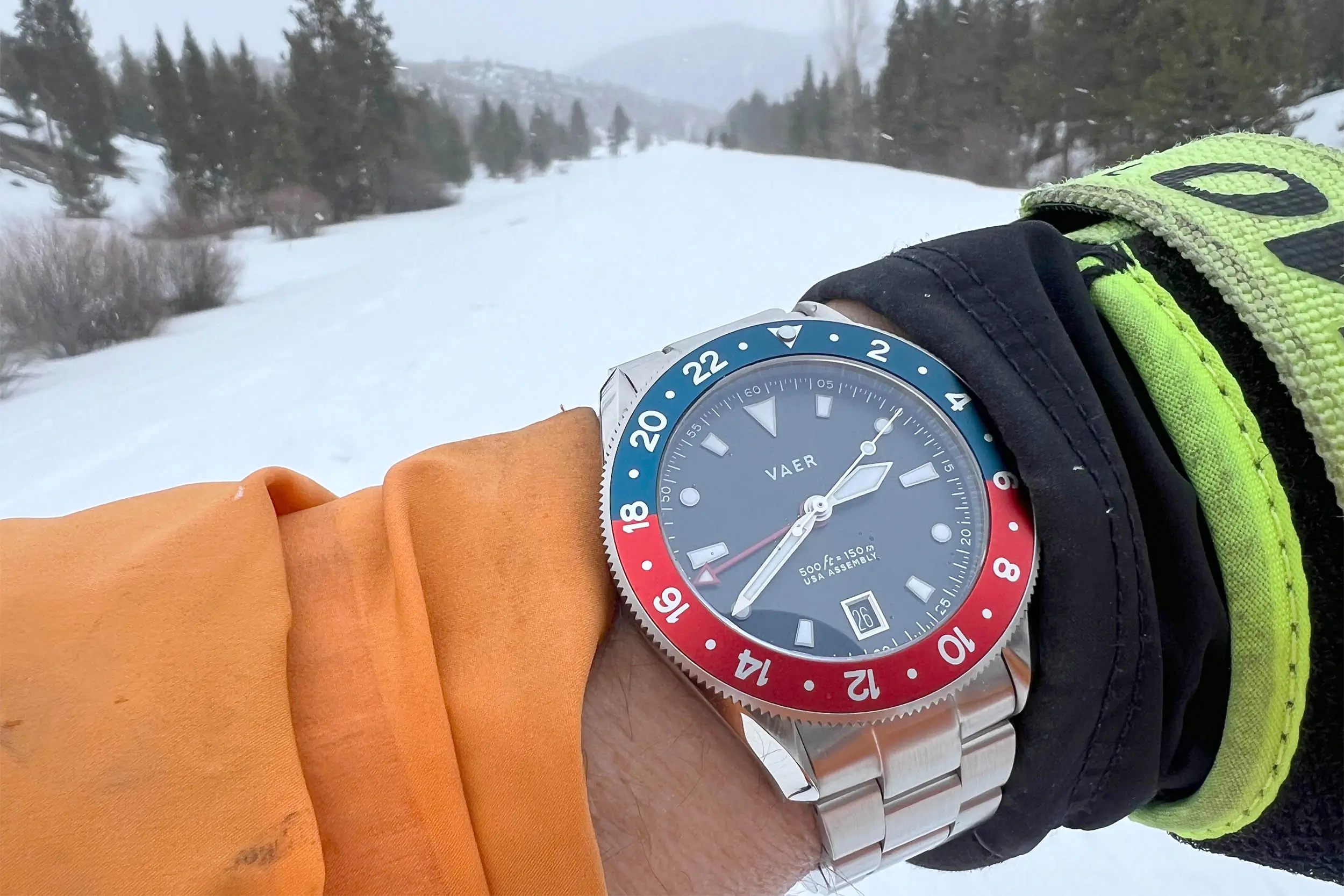 VAER G2 Meridian testing while skiing