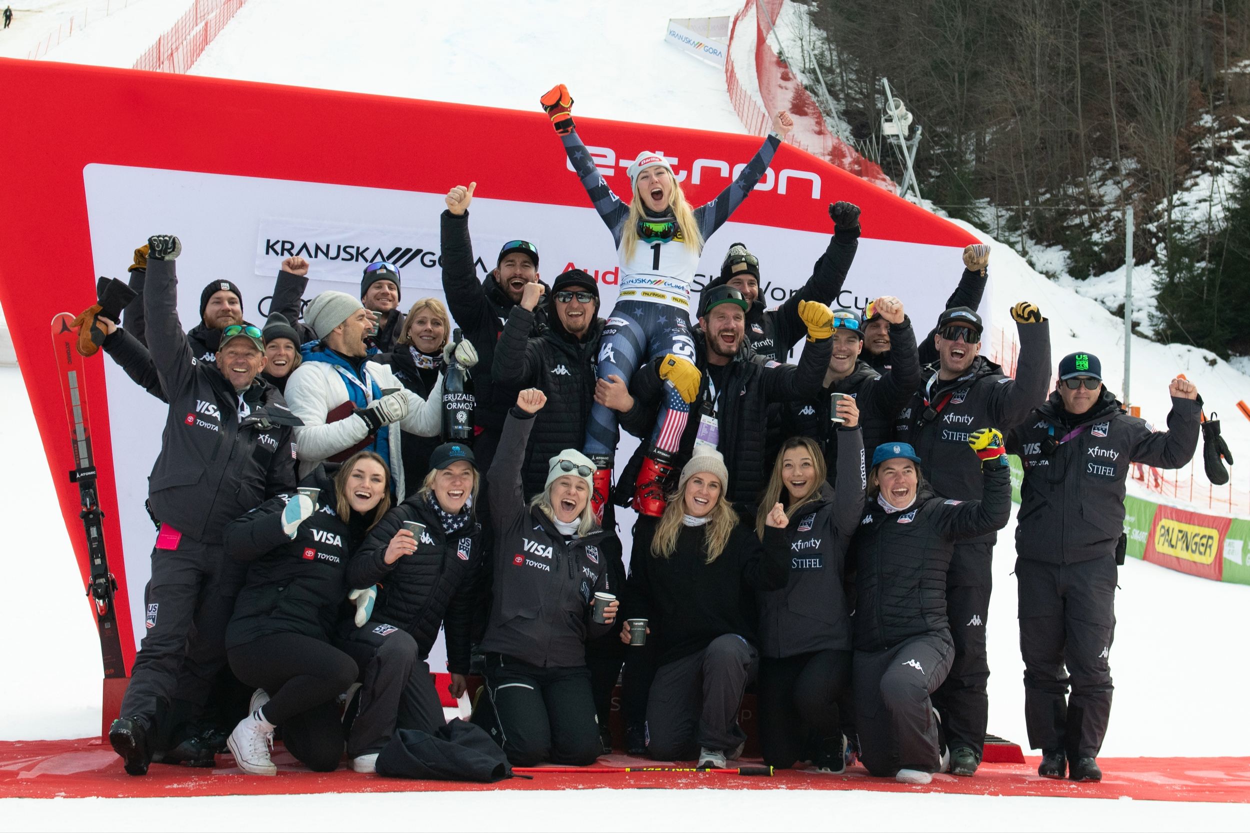 mikaela shiffrin 100 wins