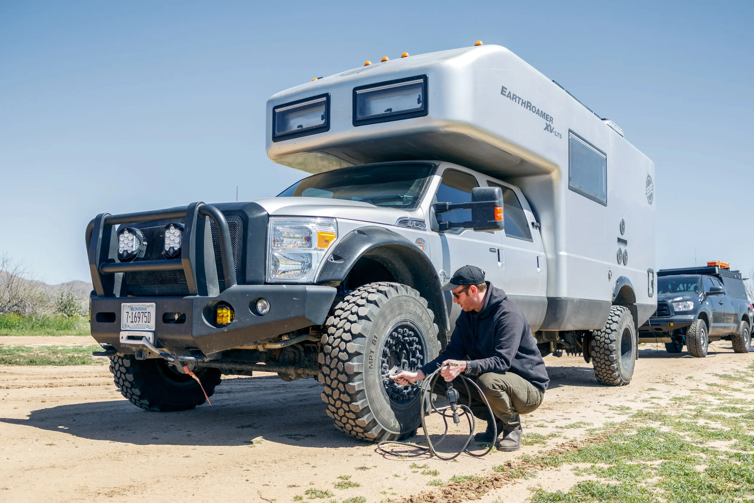 EarthRoamer XV-LTS airing down Continental MPT-81 tires