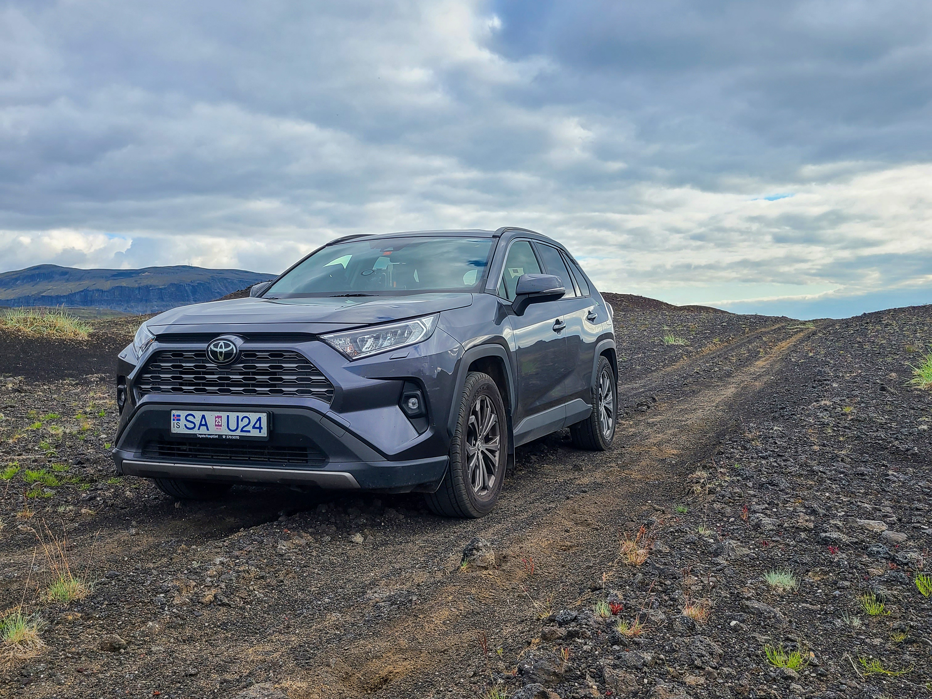 Exploring on dirt road in Iceland