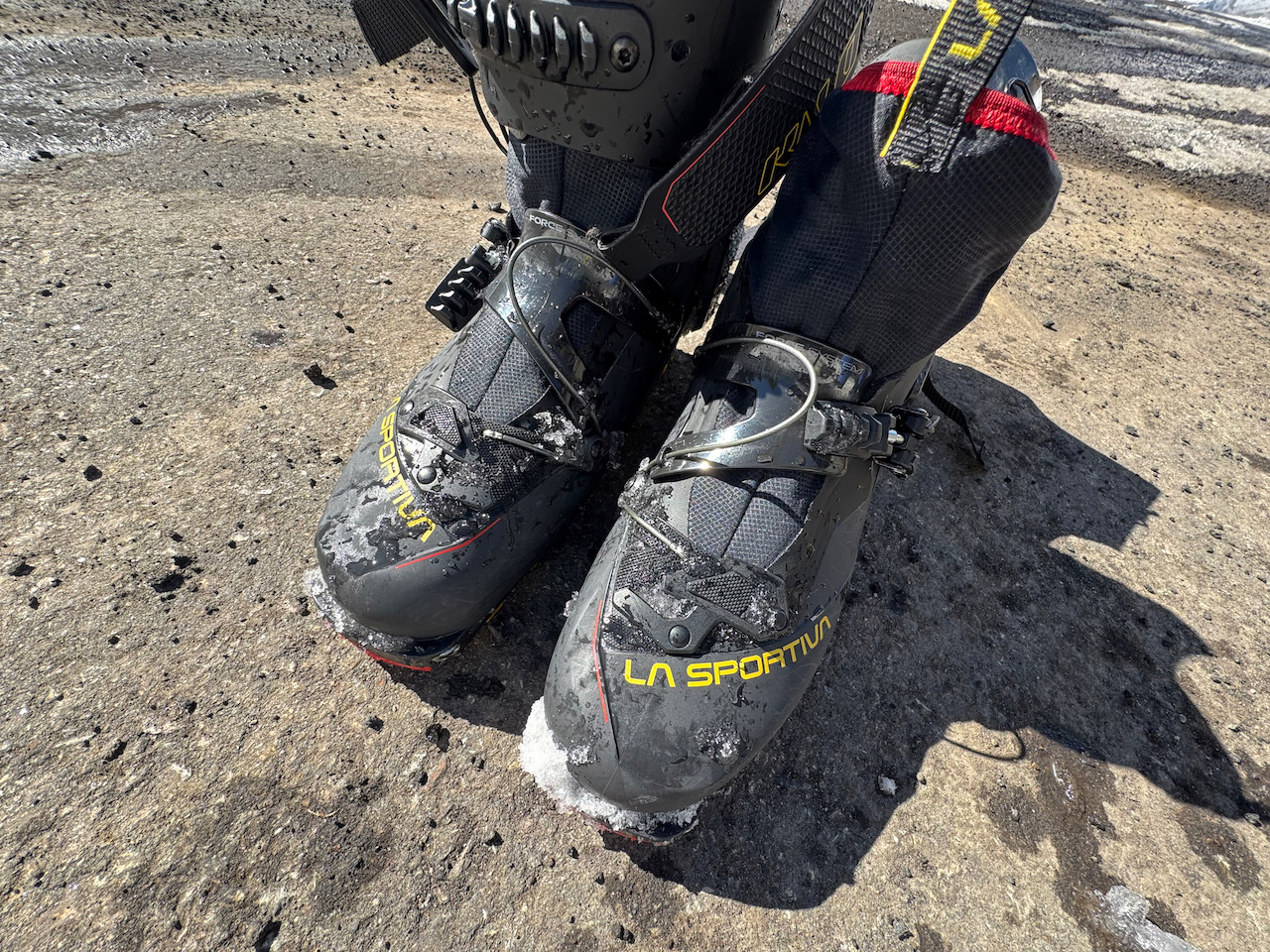 La Sportiva Kilo boots on asphalt