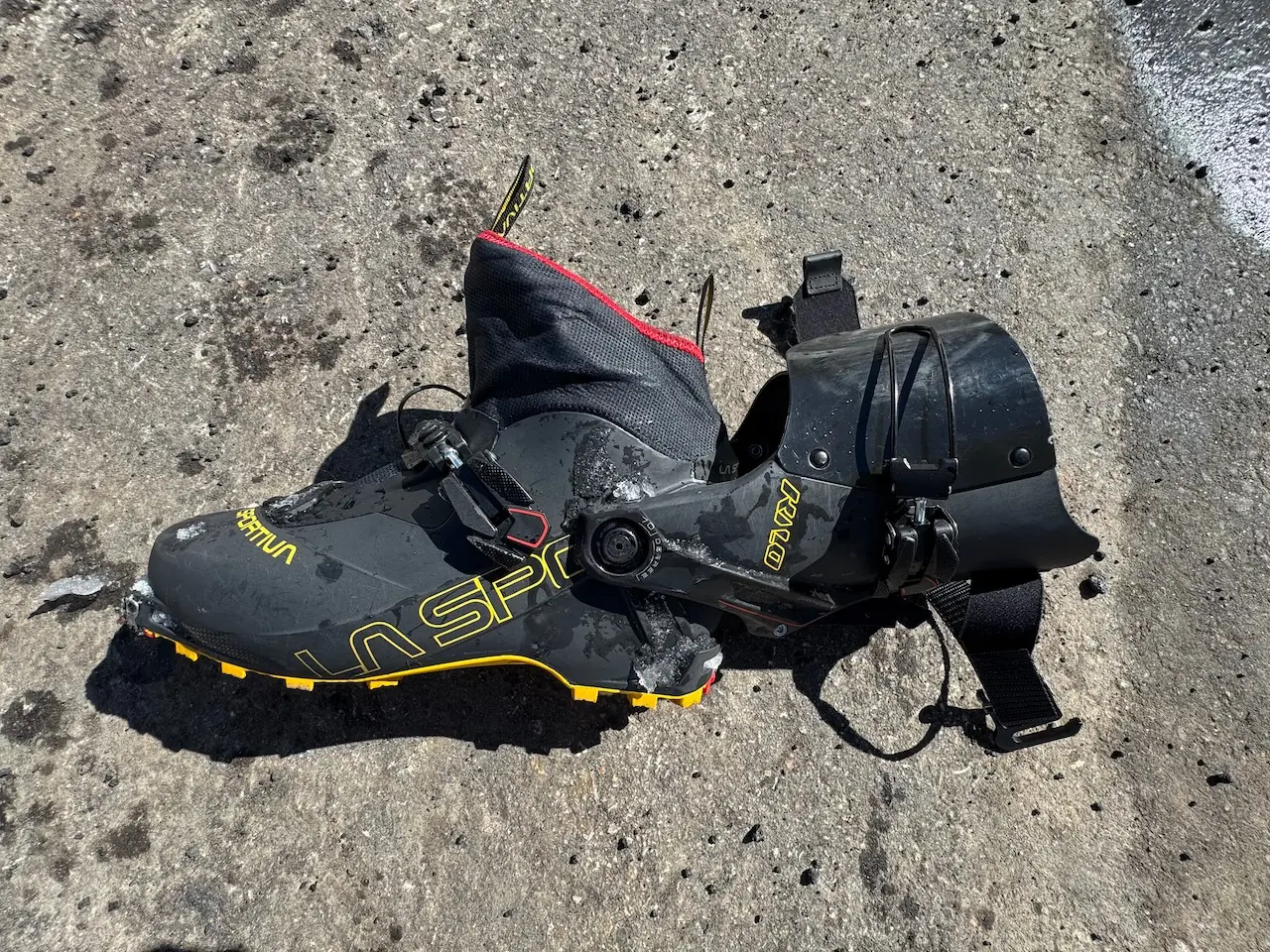 La Sportiva Kilo boots on asphalt