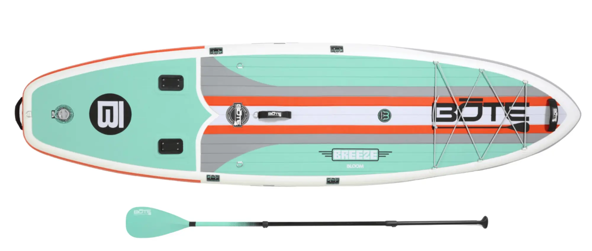 BOTE Breeze Aero BLOOM Inflatable Stand Up Paddle Board with Paddle