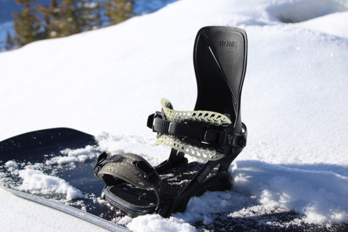 Closeup shot of katana pro bindings