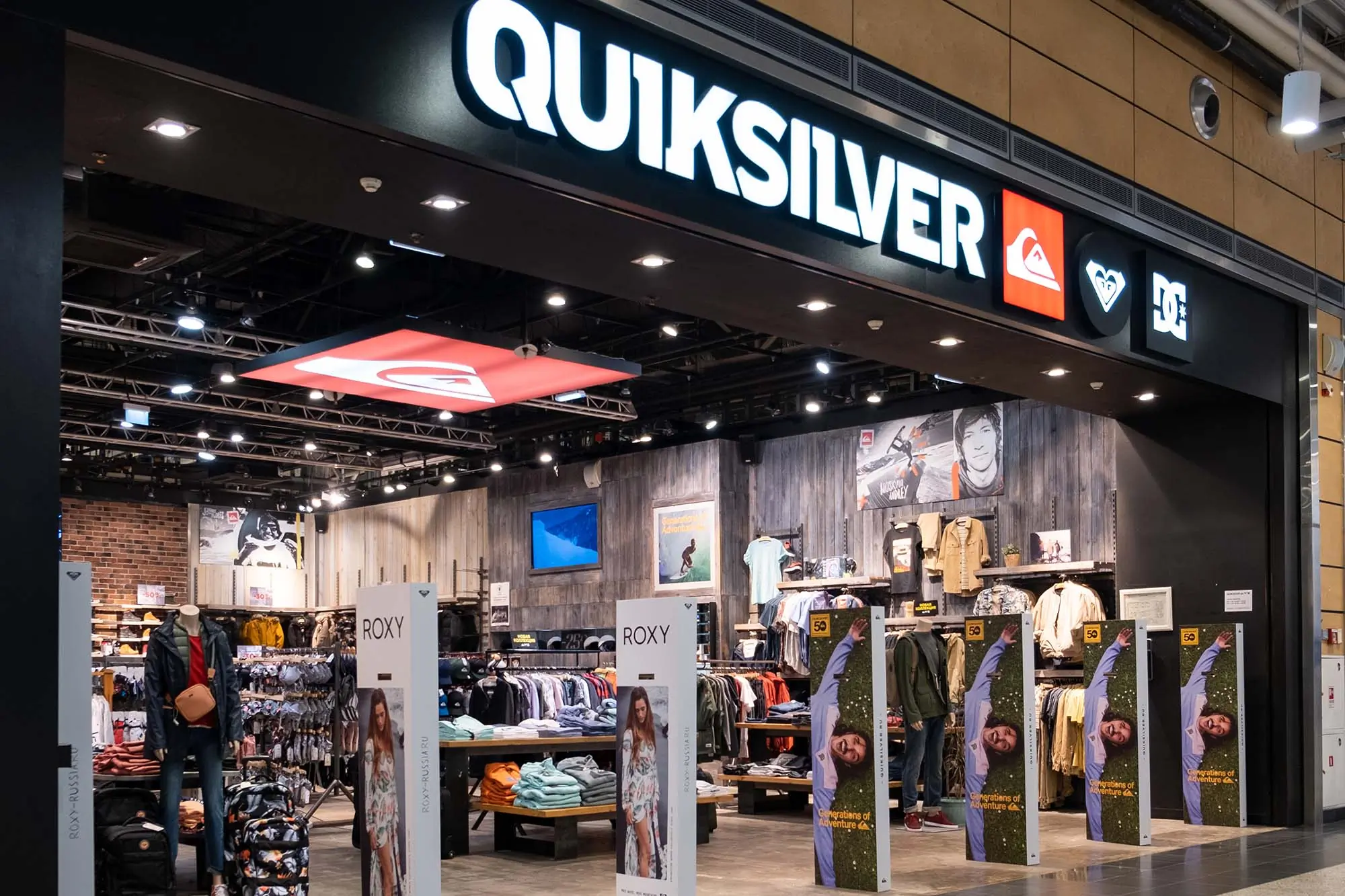 St.,Petersburg,,Russia,-,March,,2019:,Quiksilver,Store,In,Russia.
