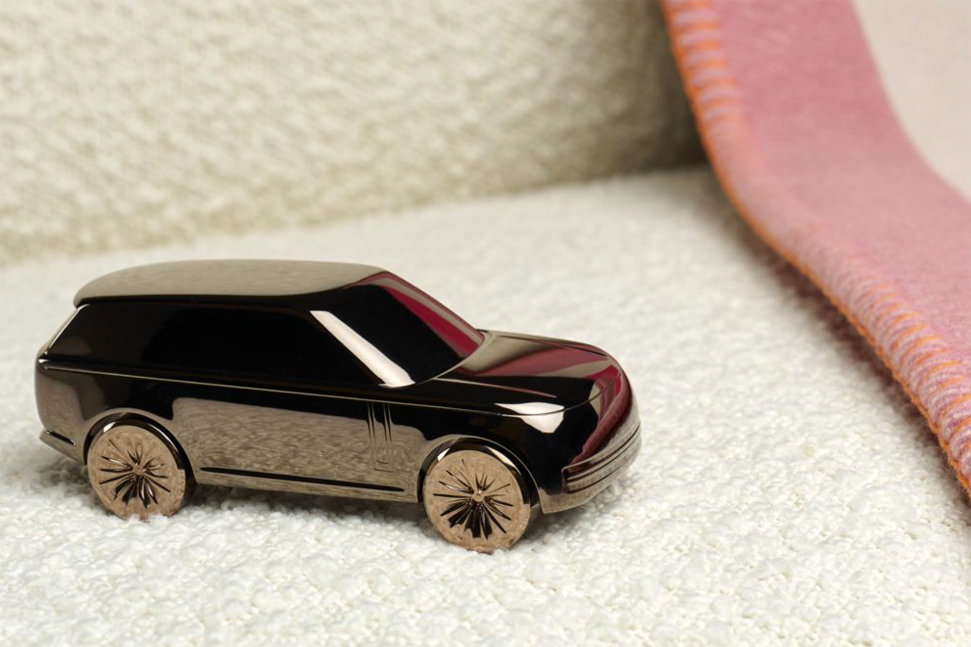 The legacy outdoor vehicle is now also a limited-edition 'sculpture' in a first-ever lifestyle collection from Range Rover; (photo/Land Rover)