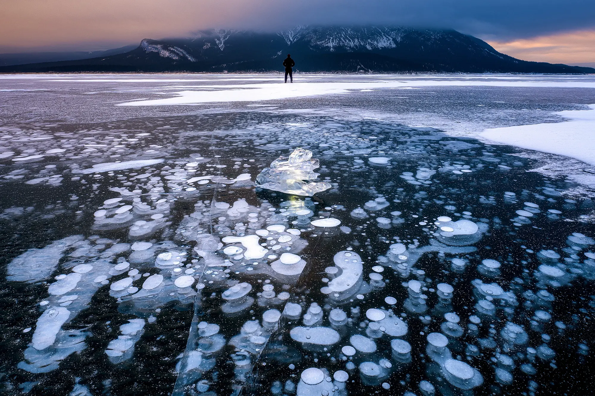 Methane Bubbles in Ice