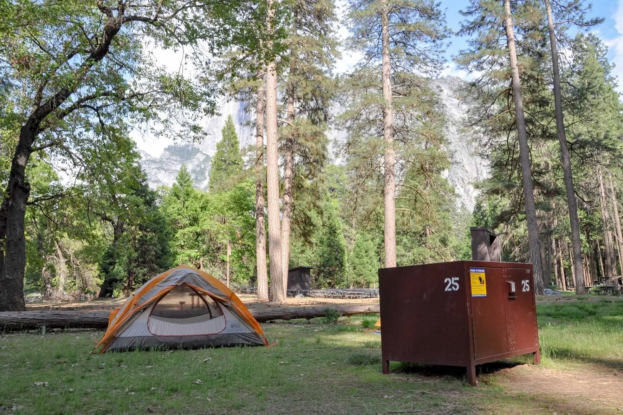 yosemite national park campground tent