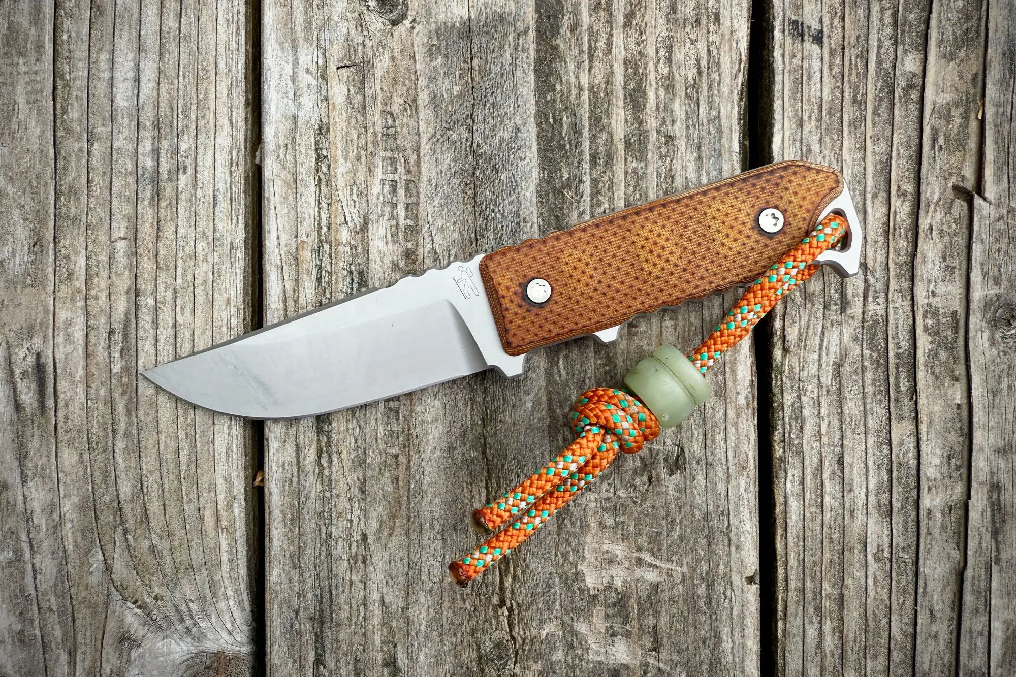 Dauntless Manufacturing Hiker placed on a wooden surface, angled view