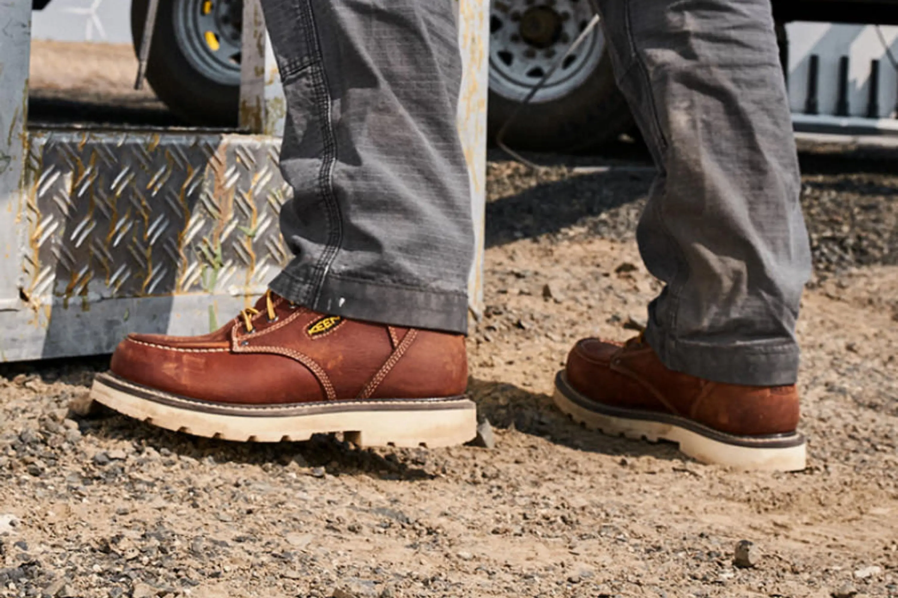 On the jobsite with KEEN Utility Cinncinati boots
