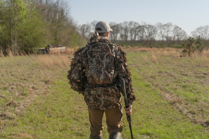 First Lite Treeline Turkey Vest in use in the field