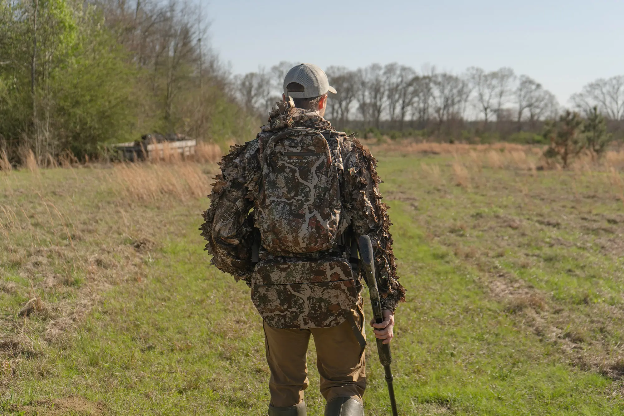 First Lite Treeline Turkey Vest in use in the field