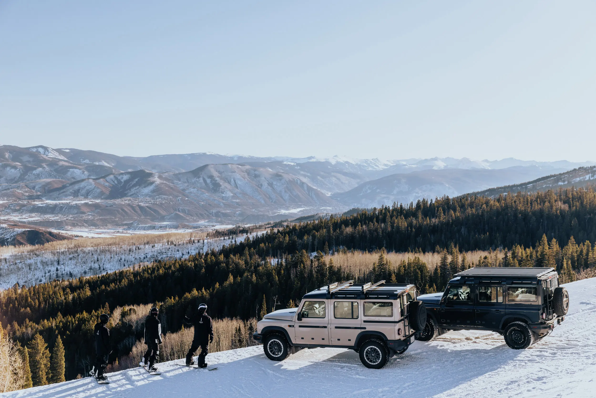 Ineos Grenadier at Snow League Competition in Aspen