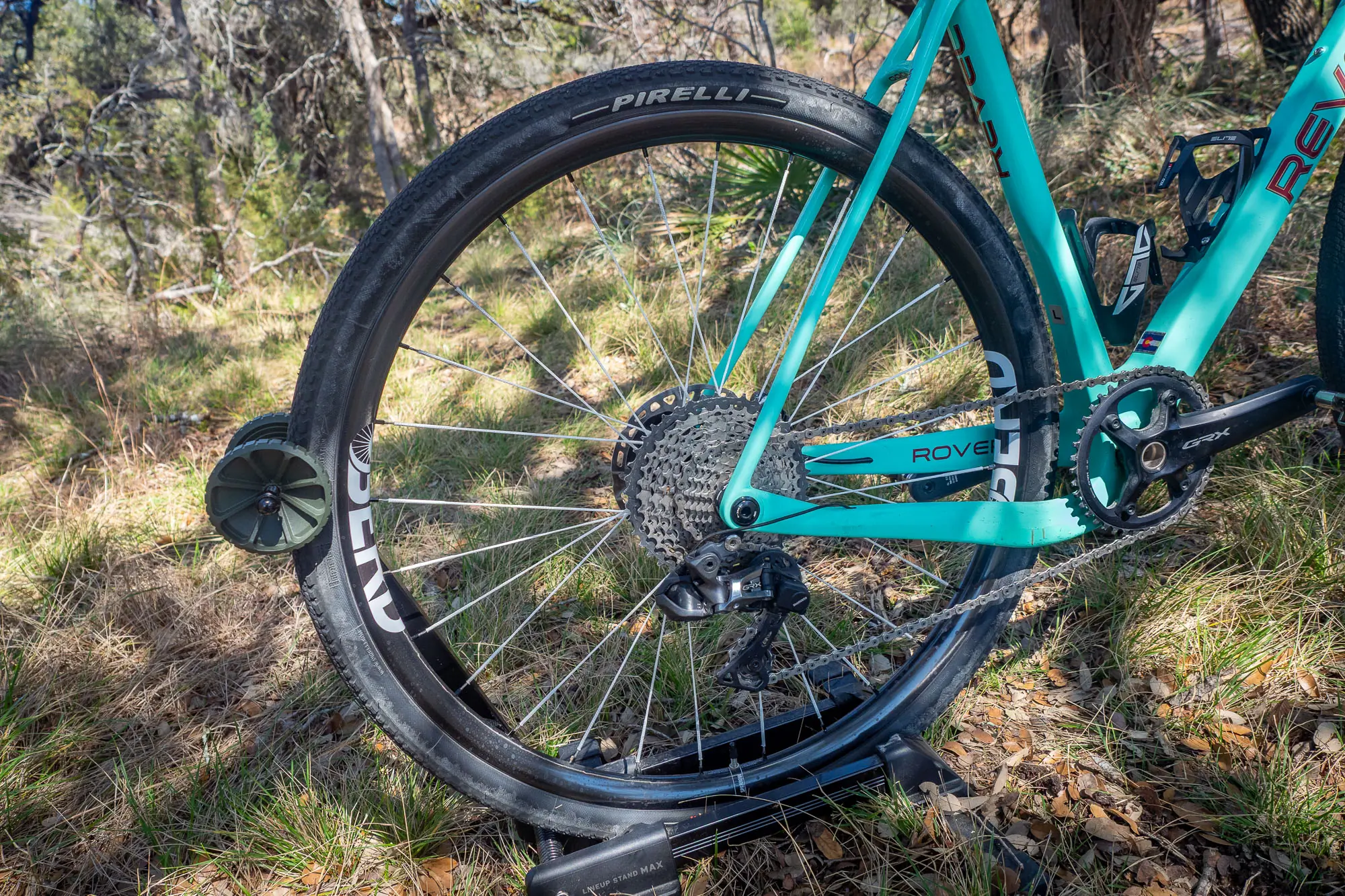 Berd Sparrow rear wheel on a Revel Rover
