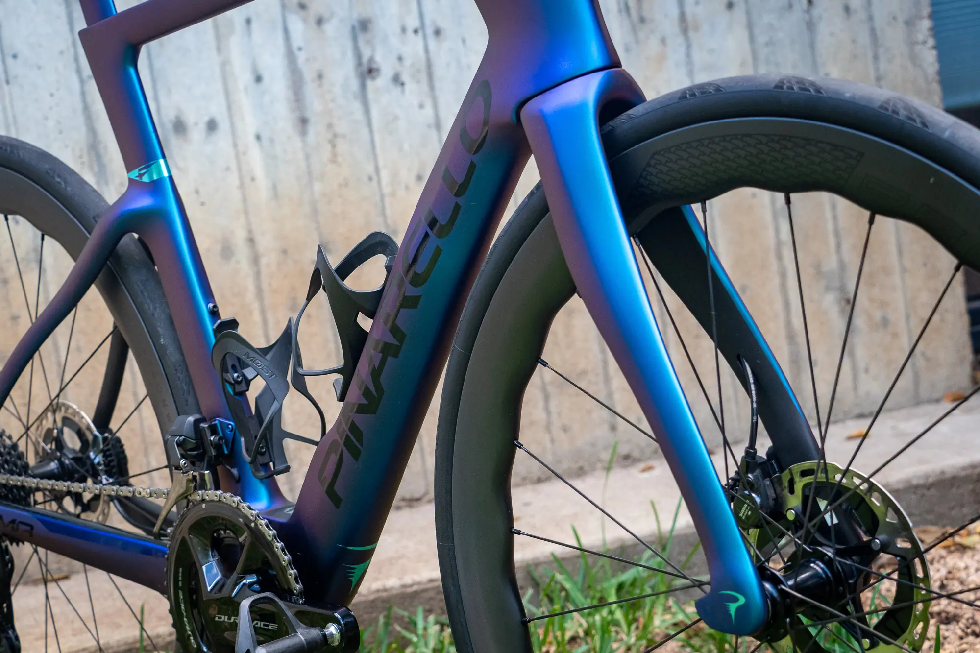 Pinarello Dogma F9 Dura-Ace Di2 downtube view