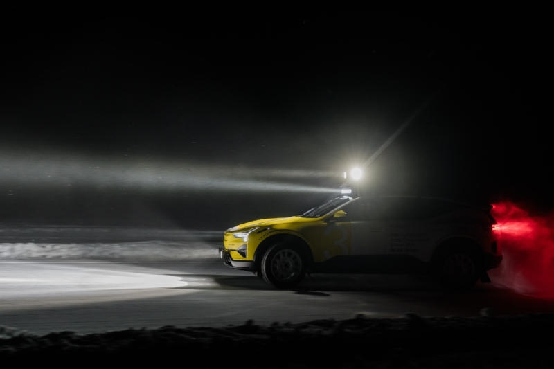 Ice Drifting North of the Arctic Circle in Polestar EVs
