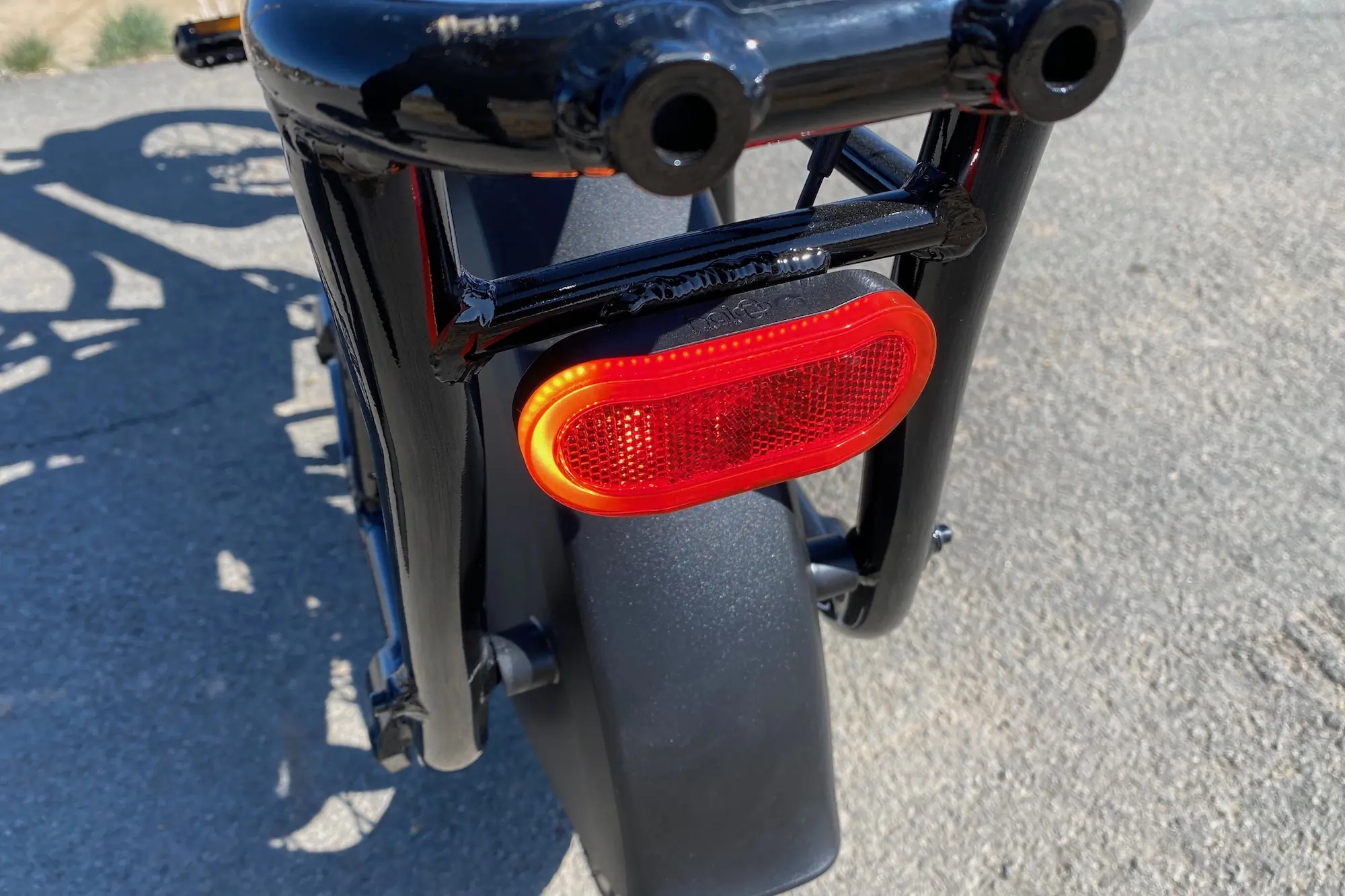 The turn signal function of the rear light on the RadWagon 5