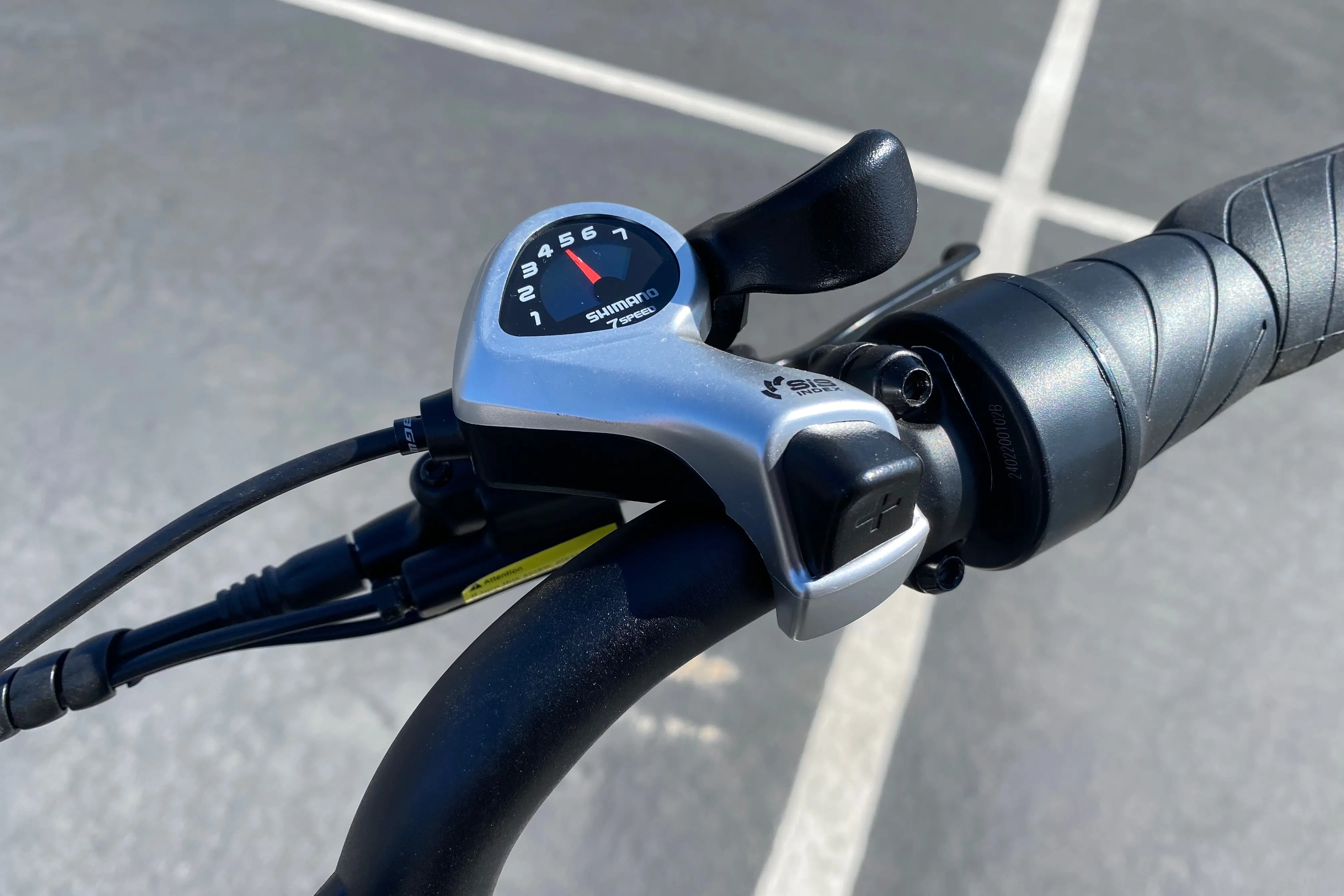 The Shimano thumb shifter on the RadWagon 5