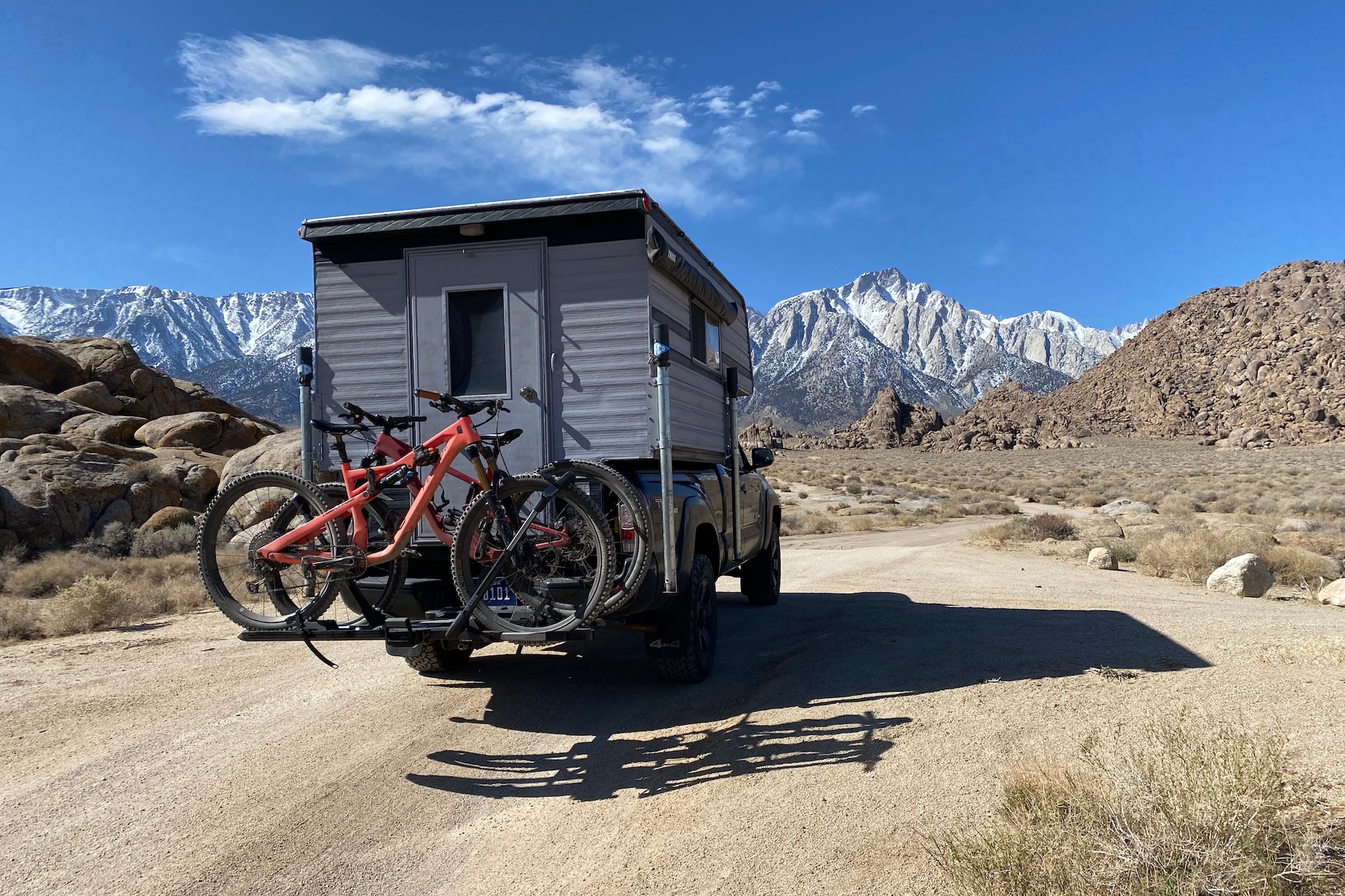 Testing the Edge rack in the Alabama Hills