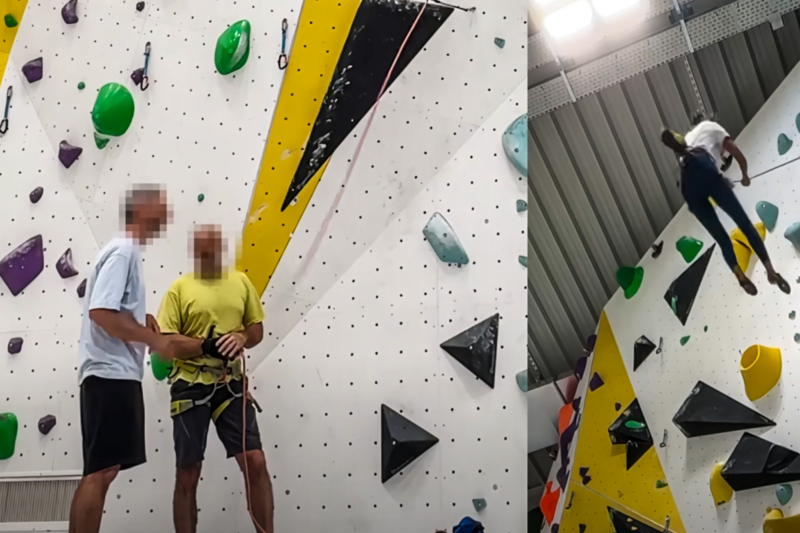 Watch Bad Belaying Nearly Kill Pro Climber